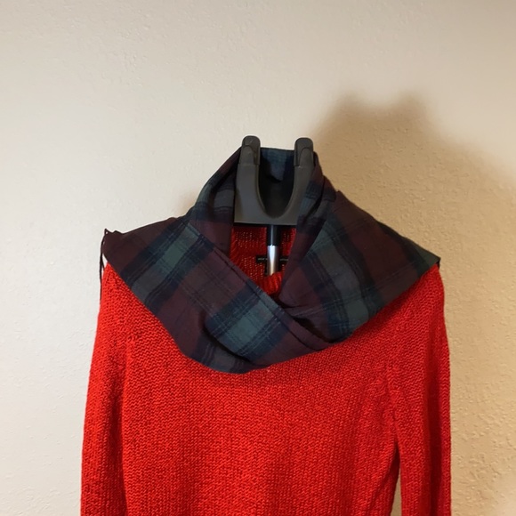 Touch Cashmere Brown and Green Plaid Scarf EUC - Picture 4 of 6